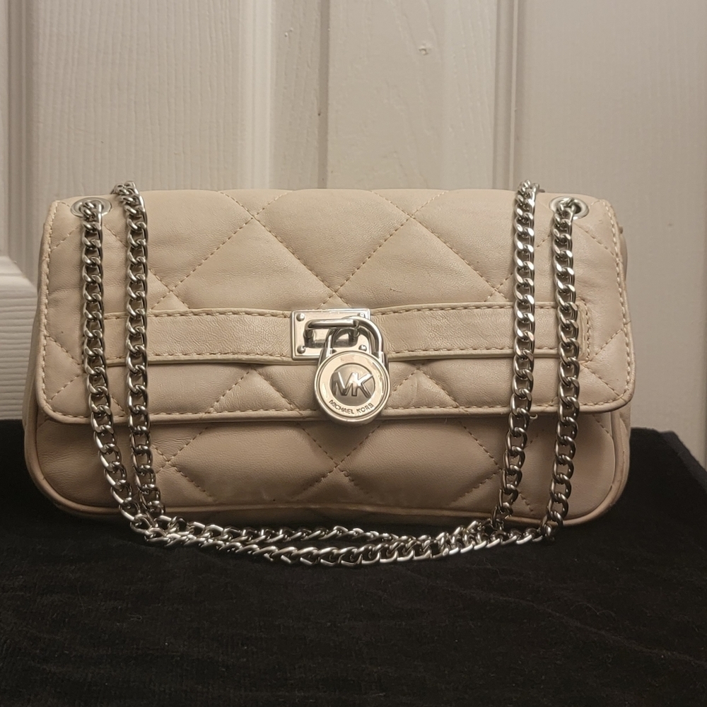 Michael Kors Convertible Quilted Leather Shoulder Bag Small